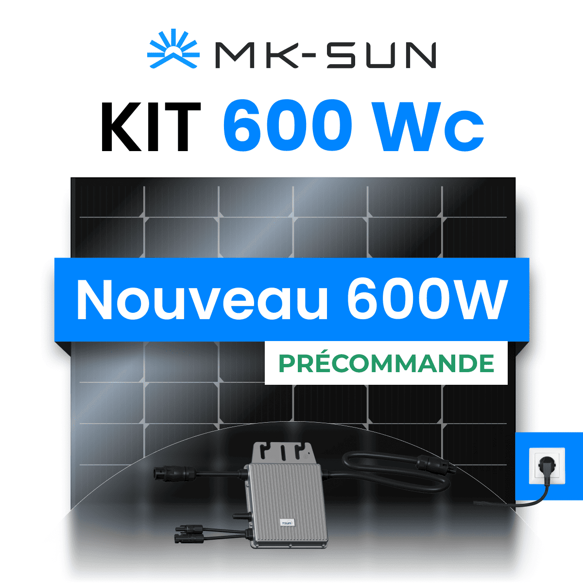 Kit solaire Plug & Play MK-SUN 600Wc