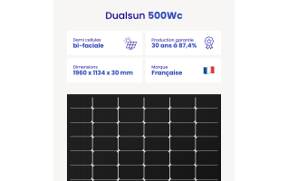Panneau solaire Dualsun FLASH bifacial 500Wc