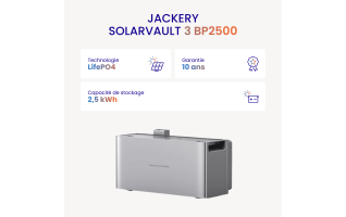 Pack Batterie Jackery SolarVault 3 Pro Max AC : 2,52 à 15,12 kWh Modulables