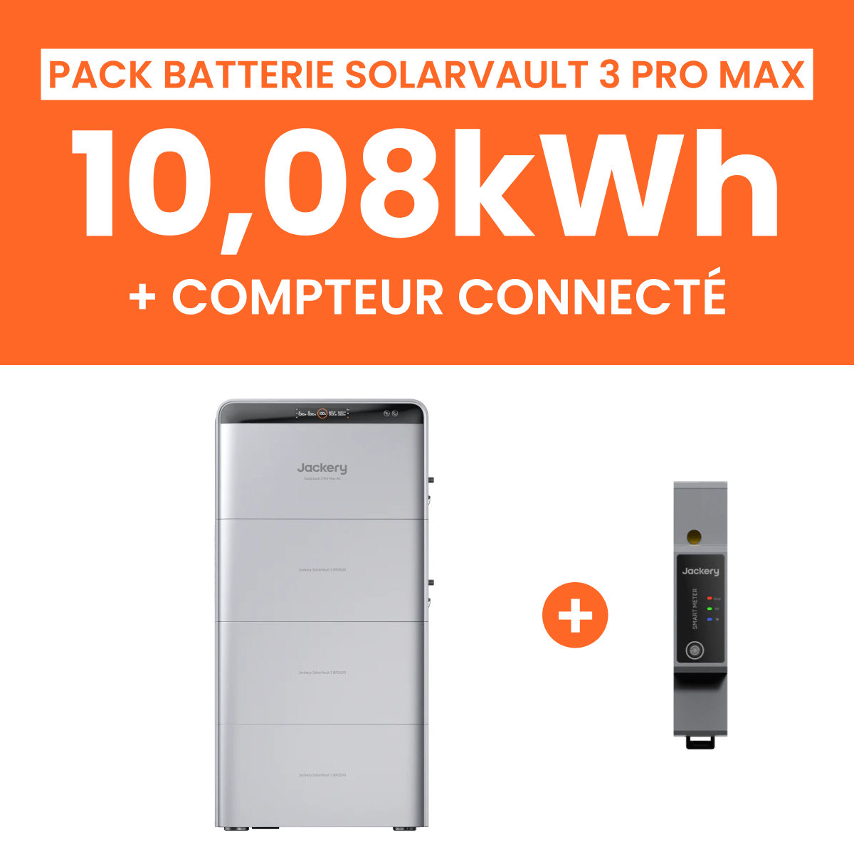 Pack Batterie Jackery SolarVault 3 Pro Max AC : 10,08kWh