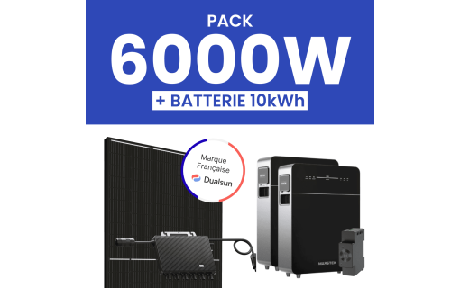 Kit solaire 6000W Dualsun avec Pack Batterie Marstek 10kWh