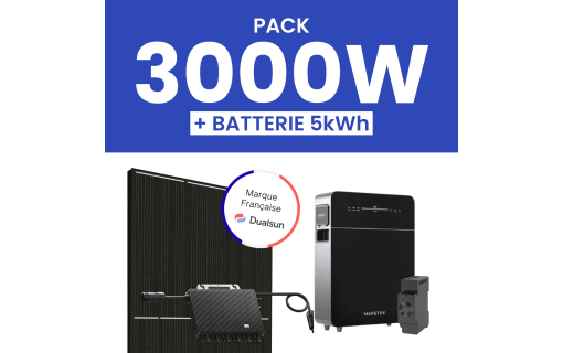 Kit solaire 3000W Dualsun avec Pack Batterie Marstek 5kWh