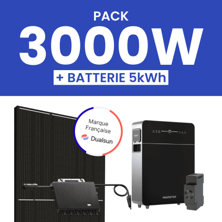 Kit solaire 3000W Dualsun avec Pack Batterie Marstek 5kWh