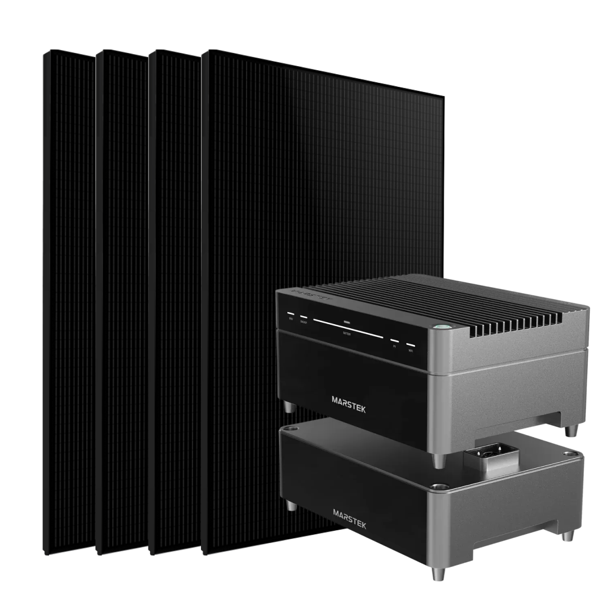 Kit solaire 2000W DualSun avec batterie Marstek Venus A + batterie additionnelle 2,12 kWh