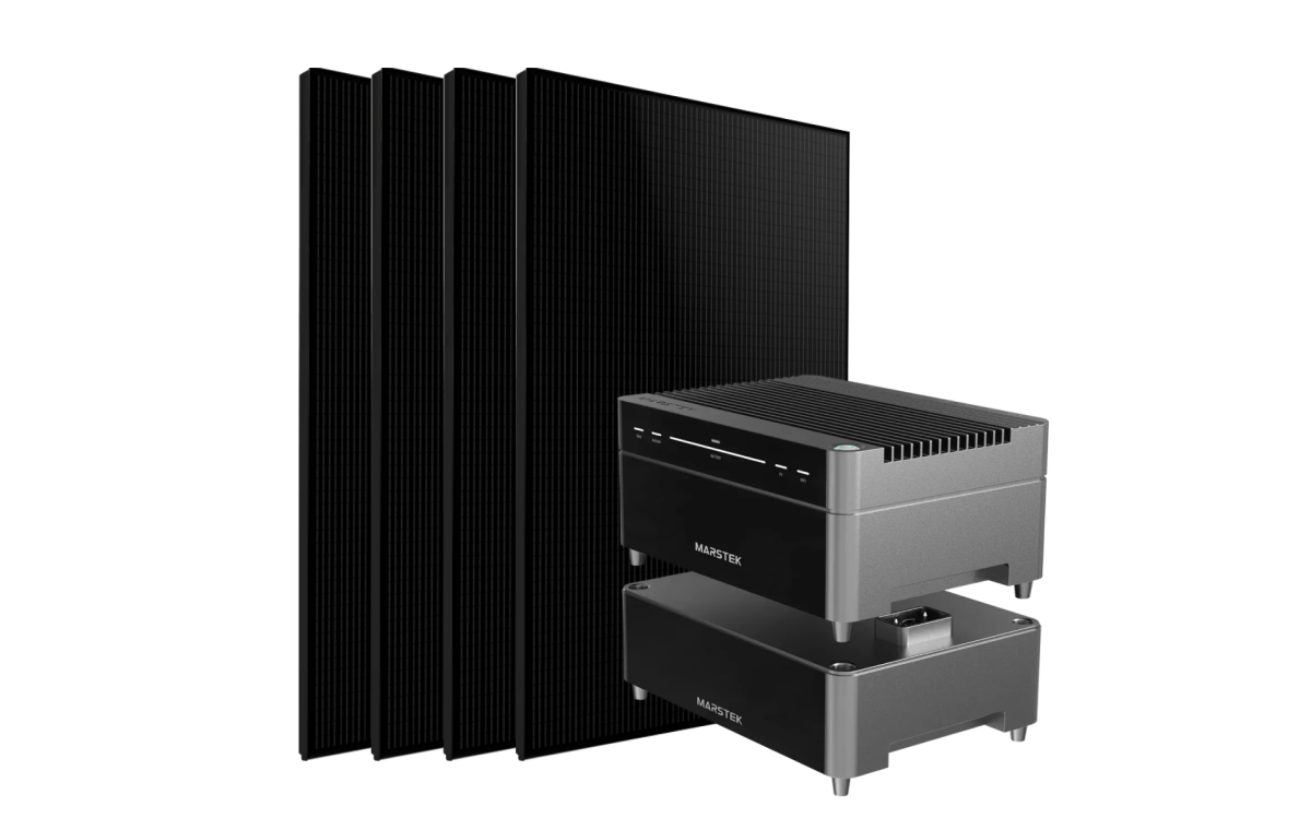 Kit solaire 2000W DualSun avec batterie Marstek Venus A + batterie additionnelle 2,12 kWh