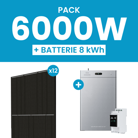 Kit Solaire 6000W DMEGC avec Batterie Zendure SolarFlow 8 kWh
