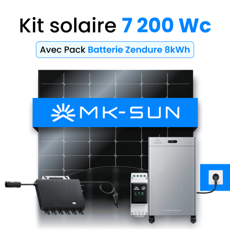 Kit Solaire 7200W MK-SUN avec Zendure SolarFlow 8 kWh