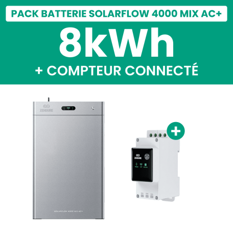 Pack Batterie solaire Zendure SolarFlow 4000 Mix AC+ 8 kWh