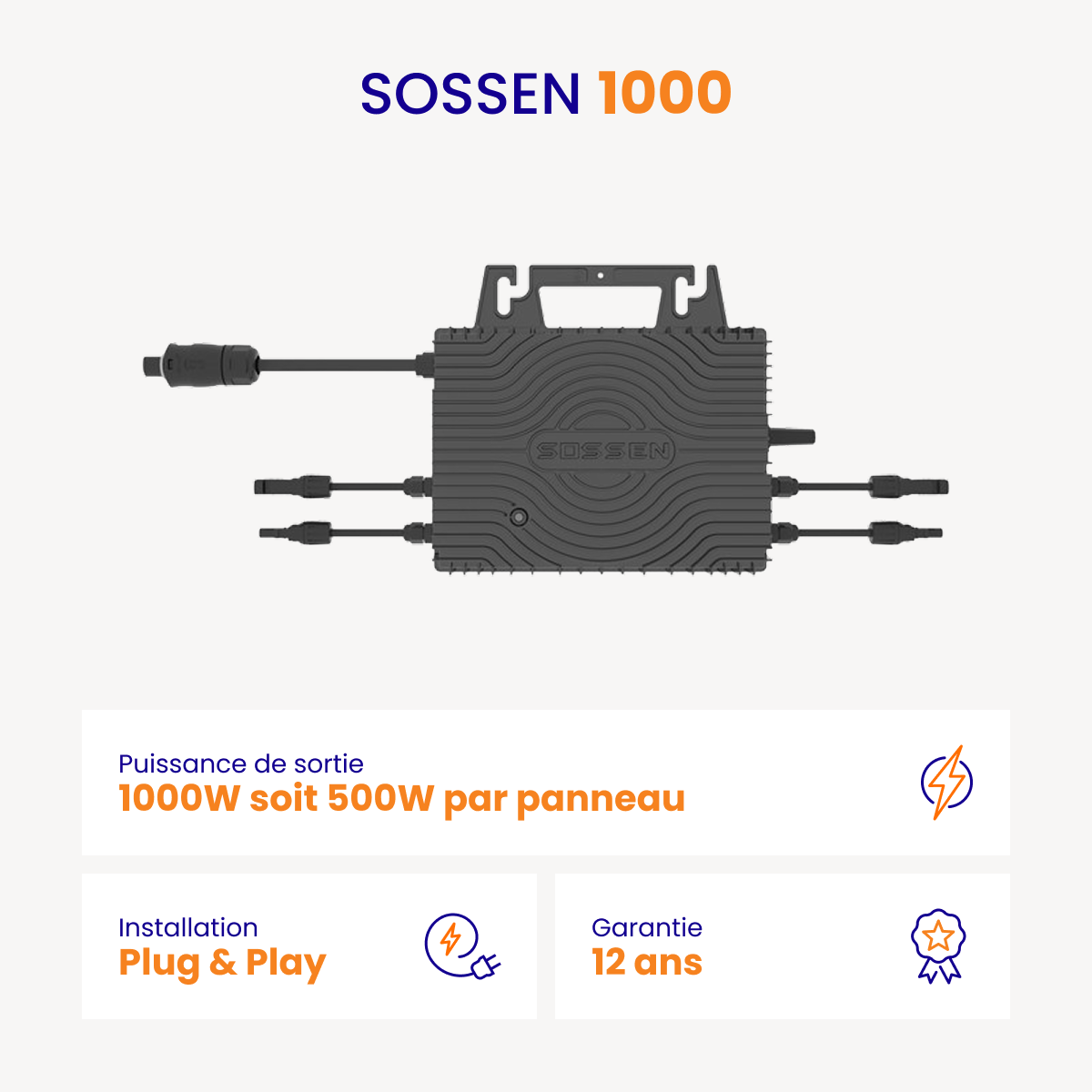 Micro-onduleur SOSSEN 1000