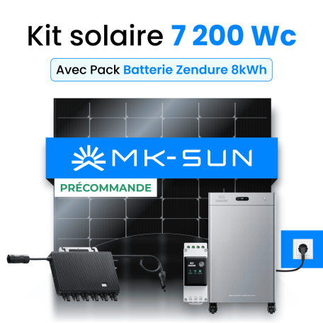 Kit Solaire 7200W MK-SUN avec Zendure SolarFlow 8 kWh