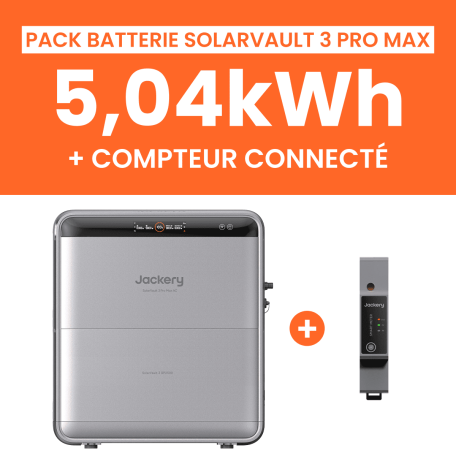 Pack Batterie Jackery SolarVault Pro Max AC 5,04 kWh