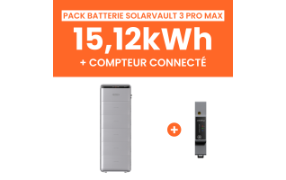 Pack Batterie Solaire Jackery SolarVault 3 Pro Max AC 15,12kWh avec Smartmeter
