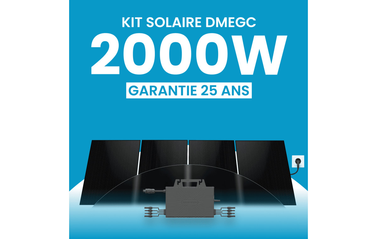Kit Solaire Plug & Play 2000W DMEGC 500Wc - Micro-onduleur SOSSEN 2000