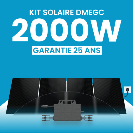 Kit Solaire Plug & Play 2000W DMEGC 500Wc - Micro-onduleur SOSSEN 2000