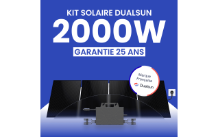 Kit Solaire Plug & Play 2000W DualSun 500Wc + Micro-onduleur SOSSEN 2000