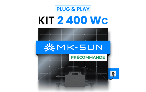 Kit Solaire Plug & Play 2400W MK-SUN 600Wc + Micro-onduleur SOSSEN 2000