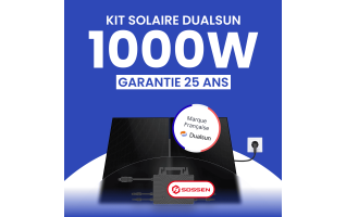 Kit panneau solaire plug and play 1000W DualSun avec mico-onduleur Sossen 1000