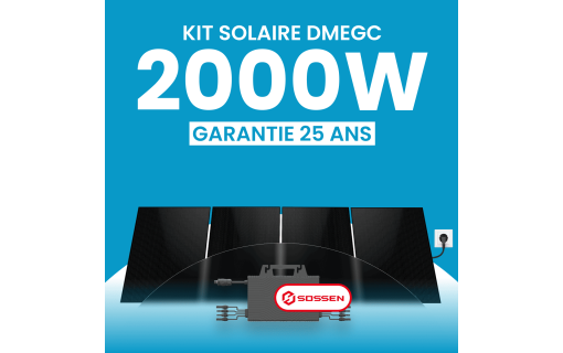 Kit Solaire Plug & Play 2000W DMEGC 500Wc - Micro-onduleur SOSSEN 2000