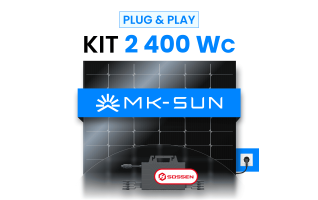 Kit Solaire Plug & Play 2400W MK-SUN 600Wc + Micro-onduleur SOSSEN 2000