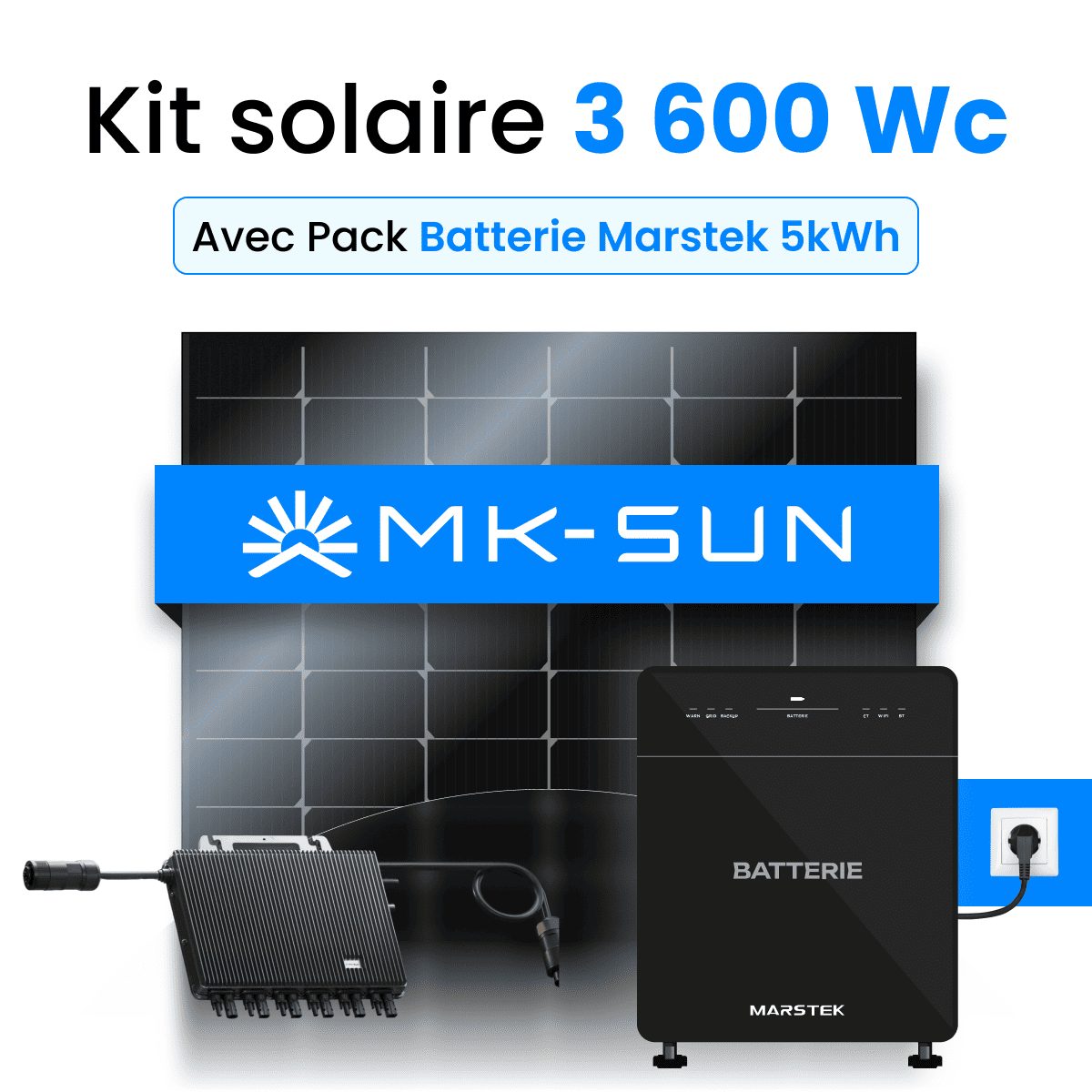 Kit solaire 3600W MK-SUN marstek  5Kwh Venus E