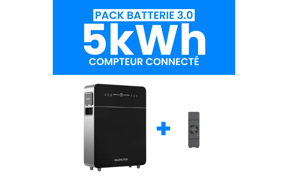 Pack Batterie MARSTEK VENUS E 5kWh 3.0 + Compteur CT002