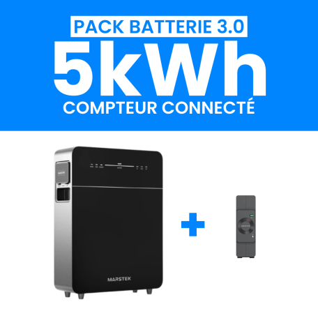 Pack Batterie MARSTEK VENUS E 5kWh 3.0 + Compteur CT002