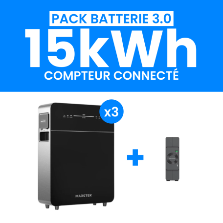 Pack Batterie MARSTEK VENUS E 15kWh 3.0 + Compteur CT002