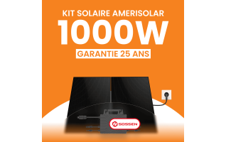 Kit Solaire Plug & Play 1000W Amerisolar 500Wc - Micro-onduleur SOSSEN 1000
