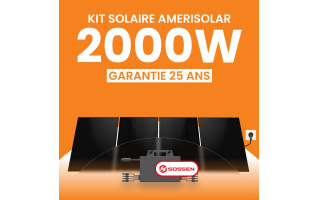Kit Solaire Plug & Play 2000W Amerisolar 500Wc - Micro-onduleur SOSSEN 2000