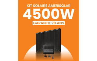 Kit Solaire Autoconsommation 4500W Amerisolar 375 Wc Full Black + 2 Micro-onduleurs TSUN MP3000