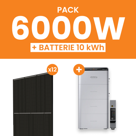 Kit Solaire 6000W Amerisolar avec Batterie Jackery 10 kWh