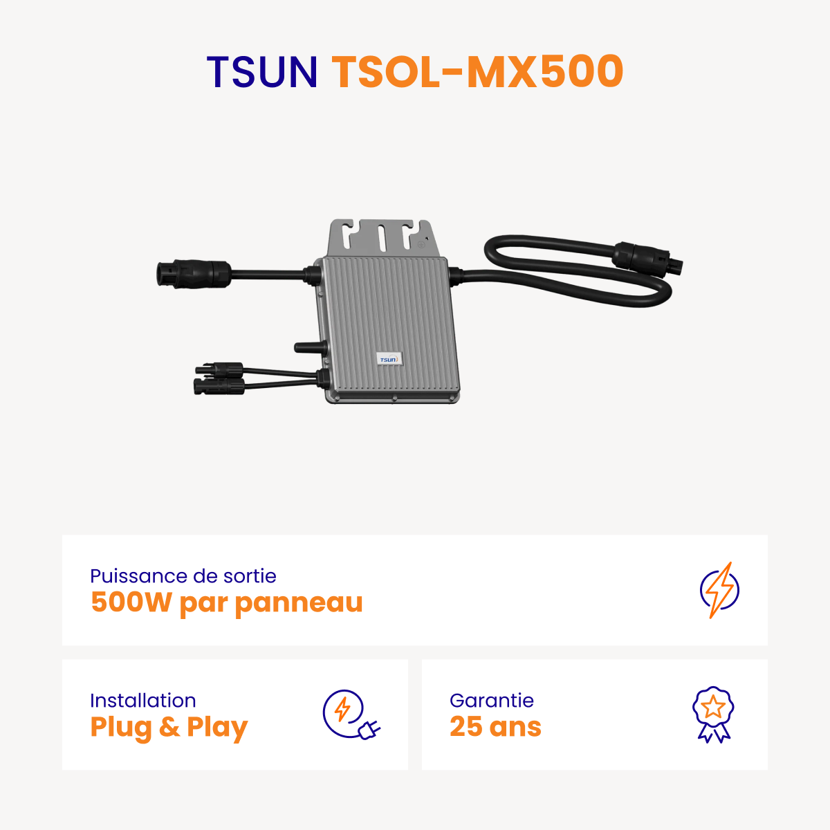 Kit solaire Plug & Play Amerisolar 500W
