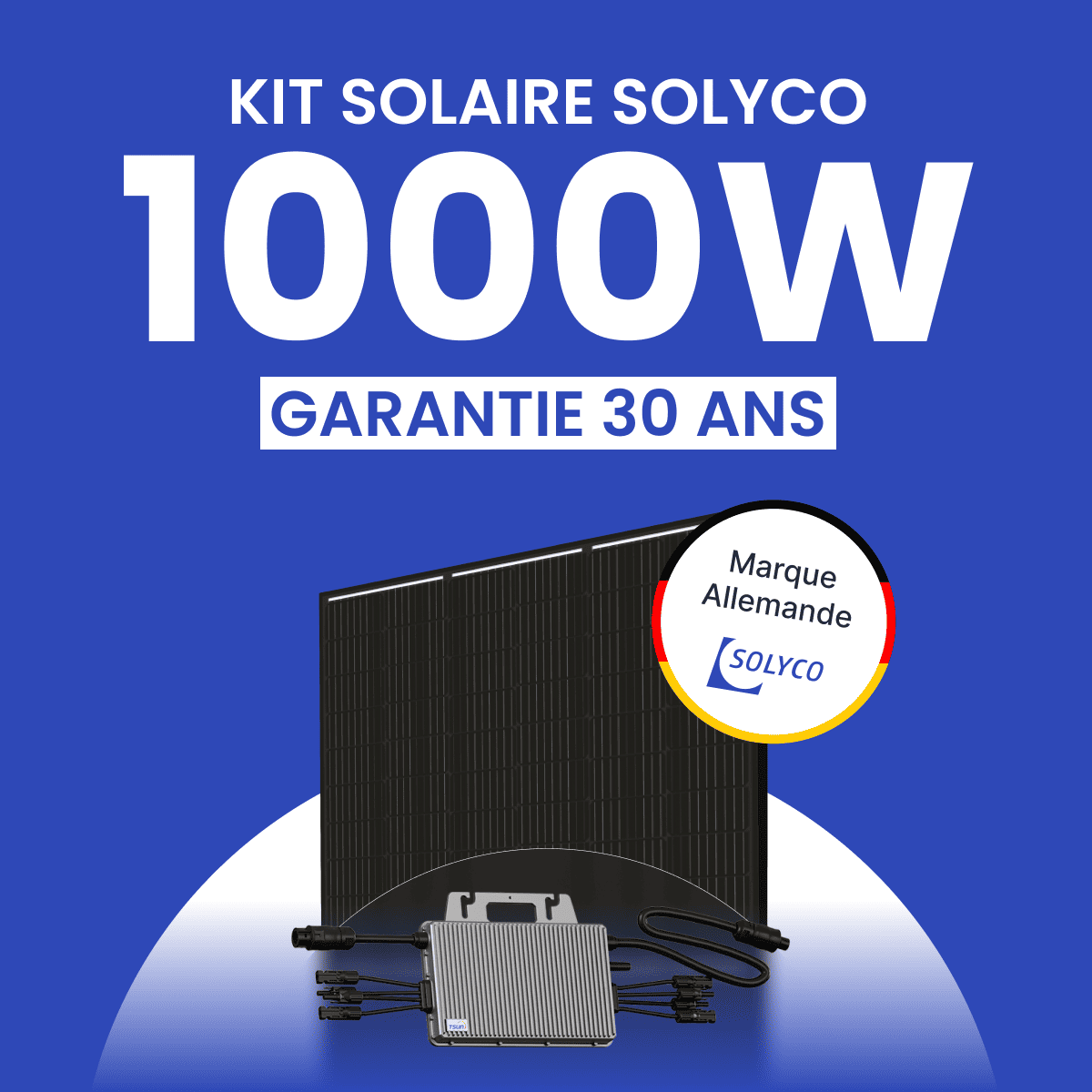 Kit Solaire Autoconsommation 1000W SOLYCO - Micro-Onduleur TSUN