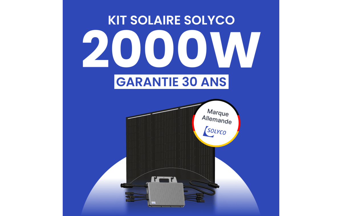 Kit Solaire Autoconsommation 2000W SOLYCO - Micro-onduleur TSUN