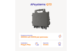 Micro-onduleur APSystems QT2 garanti 12 ans