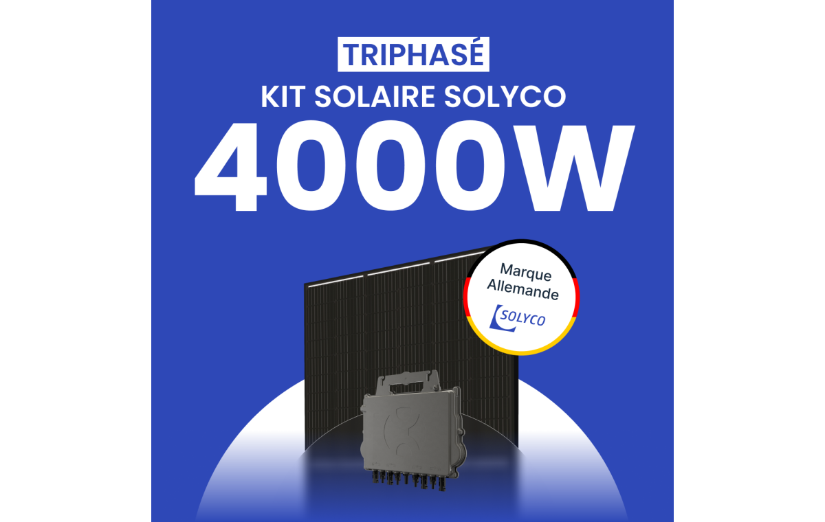 Kit Solaire Triphasé 4000W SOLYCO – Micro-onduleur APSYSTEMS QT2