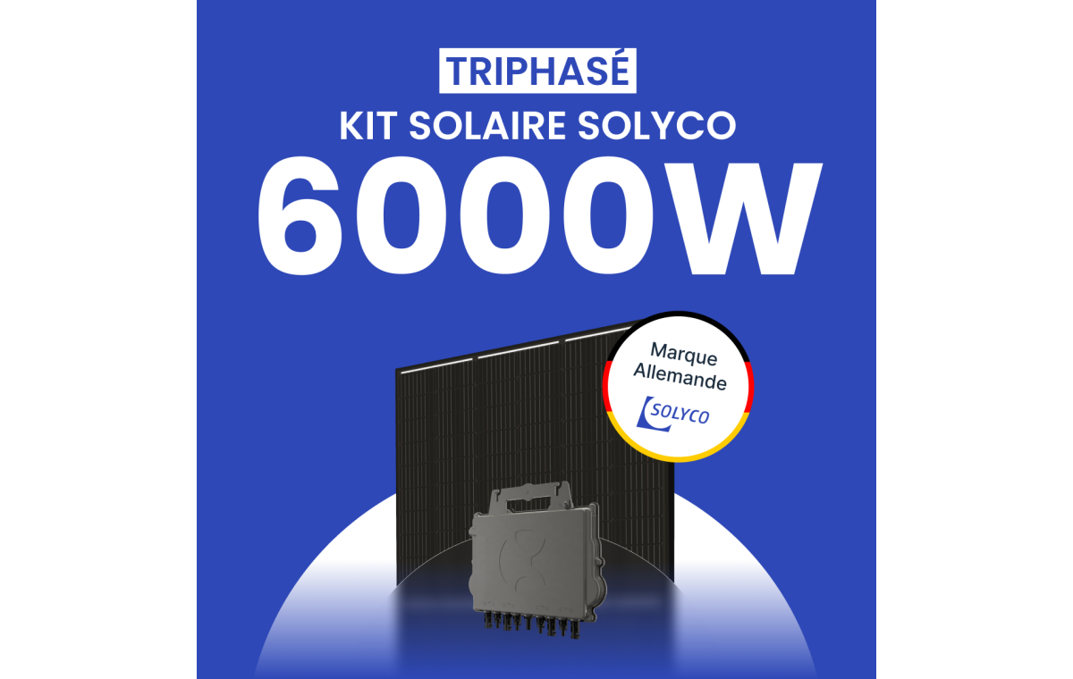 Kit Solaire Triphasé 6000W SOLYCO – Micro-onduleur APSYSTEMS QT2