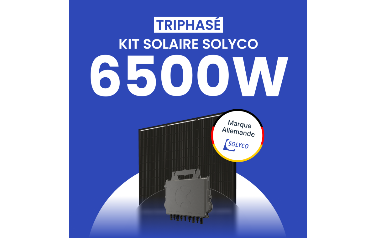 Kit Solaire Triphasé 6500W SOLYCO – Micro-onduleur APSYSTEMS QT2
