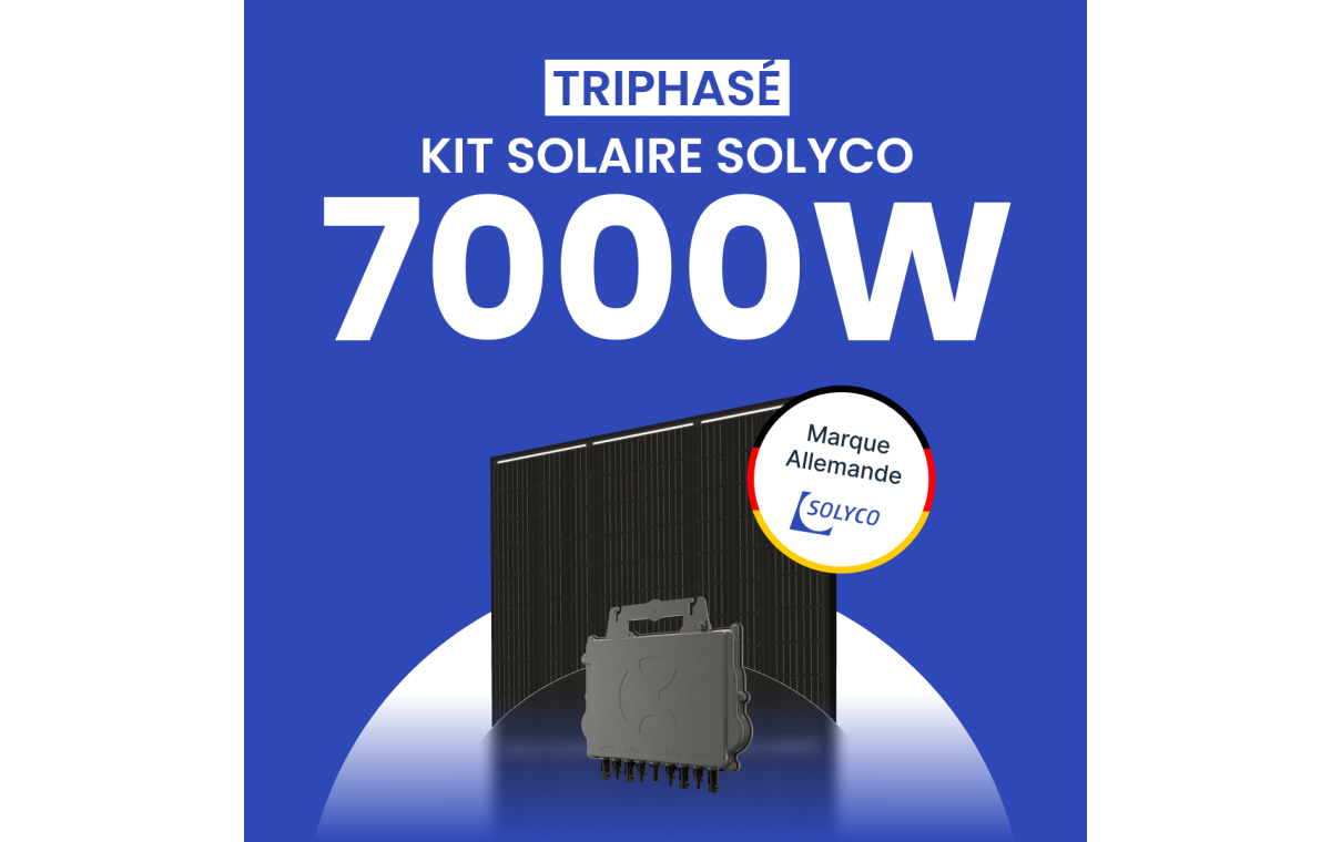 Kit Solaire Triphasé 7000W SOLYCO – Micro-onduleur APSYSTEMS QT2