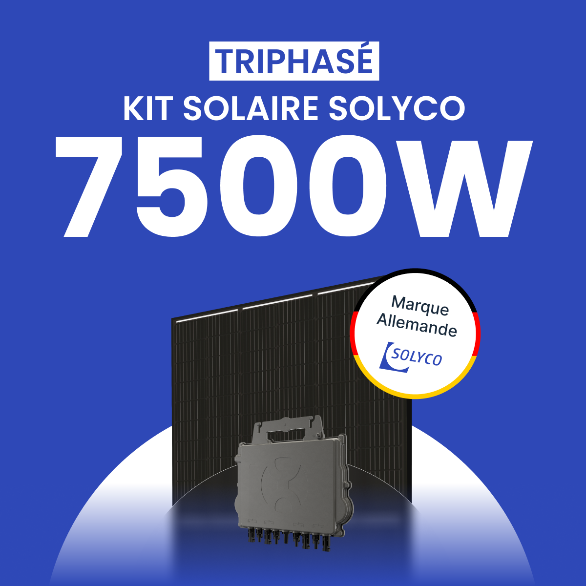 Kit Solaire Triphasé 7500W SOLYCO – Micro-onduleur APSYSTEMS QT2