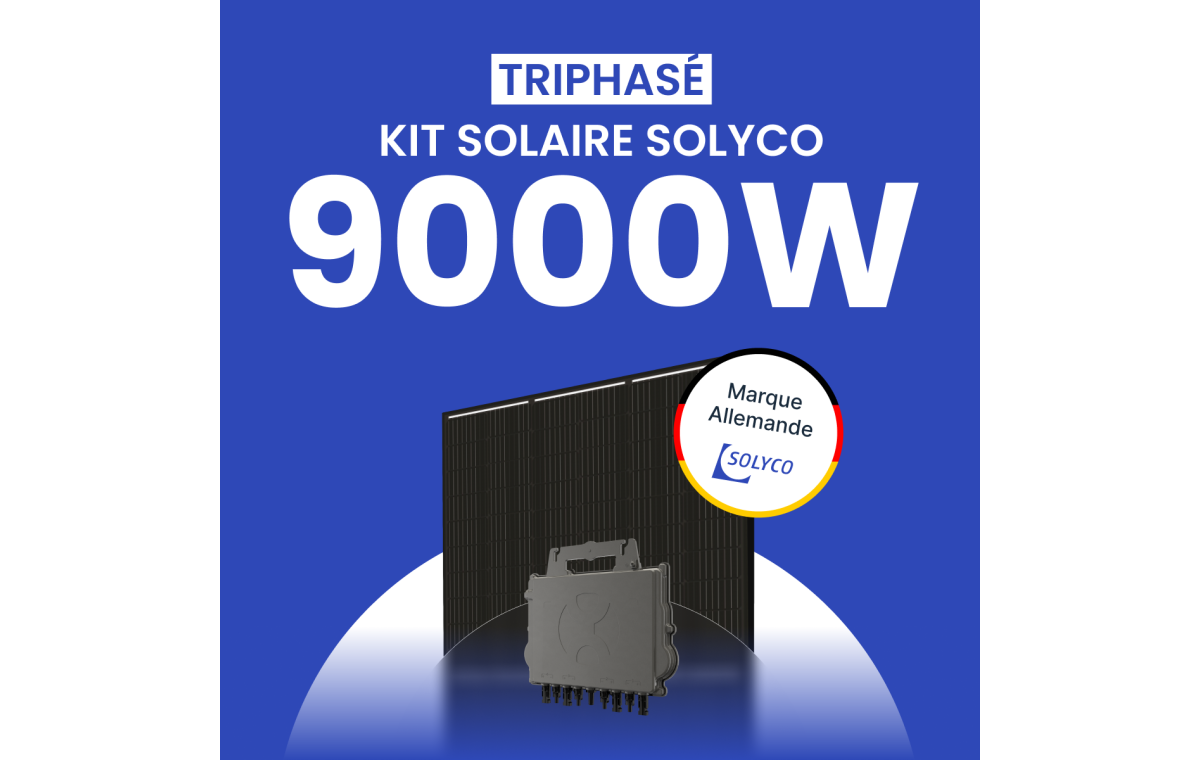 Kit Solaire Triphasé 9000W SOLYCO – Micro-onduleur APSYSTEMS QT2