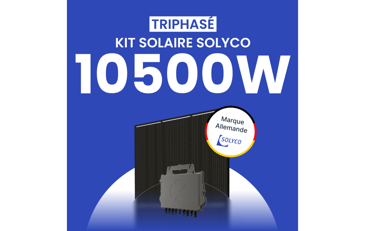 Kit Solaire Triphasé 10500W SOLYCO – Micro-onduleur APSYSTEMS QT2