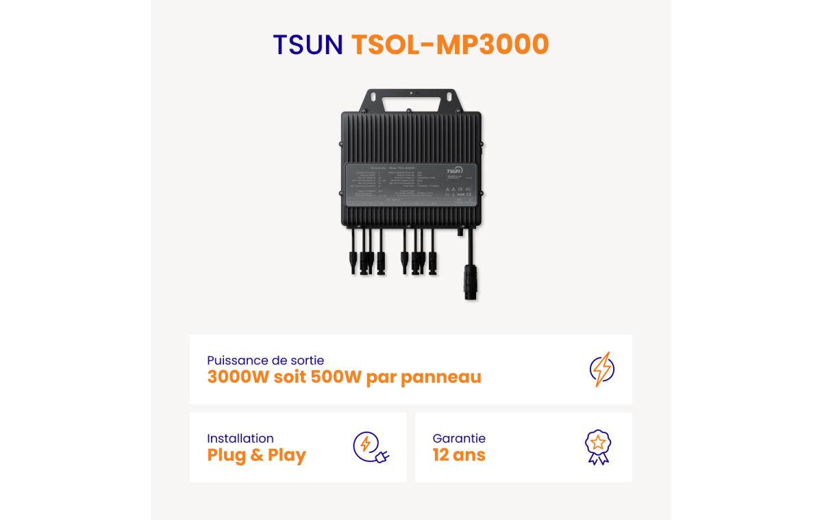 Micro-onduleur TSUN TSOL-MP3000
