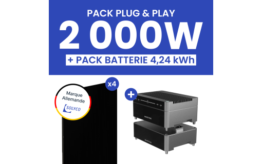 Kit Solaire Plug and Play 2000W SOLYCO + Marstek Venus A 4,24kWh