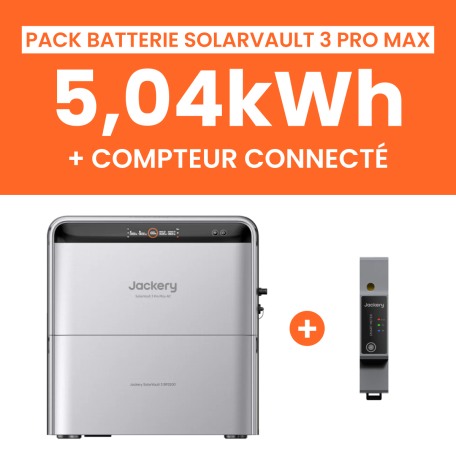 Pack Batterie Jackery SolarVault Pro Max AC 5,04 kWh