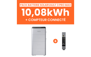 Pack Batterie Solaire Jackery SolarVault 3 Pro Max AC 10,08kWh avec Smartmeter