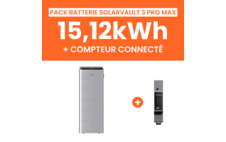 Pack Batterie Solaire Jackery SolarVault 3 Pro Max AC 15,12kWh avec Smartmeter