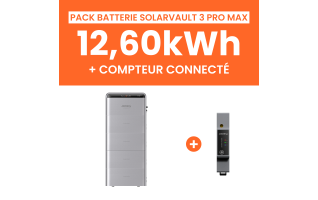 Pack Batterie Solaire Jackery SolarVault 3 Pro Max AC 12,60kWh avec Smartmeter