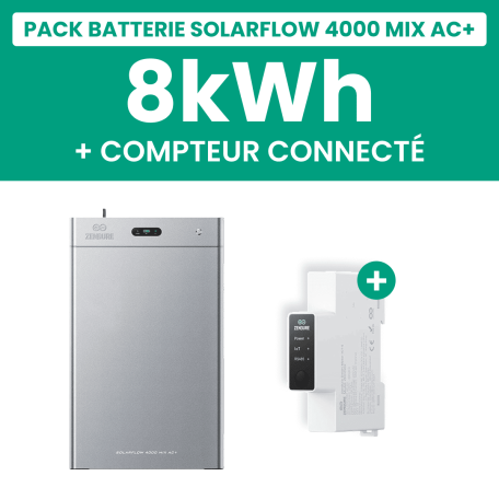 Pack Batterie solaire Zendure SolarFlow 4000 Mix AC+ 8 kWh