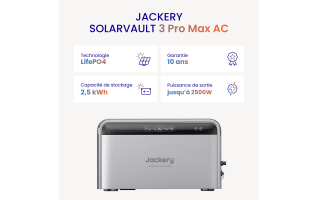 Batterie Solaire Jackery SolarVault 3 Pro 2,52 kWh
